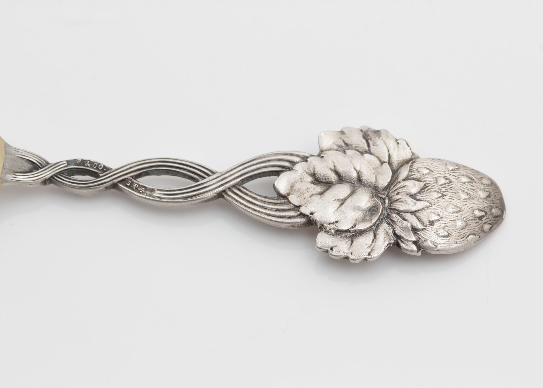 Antique Tiffany & Co. Vermeil Sterling Silver "Strawberry" Fork