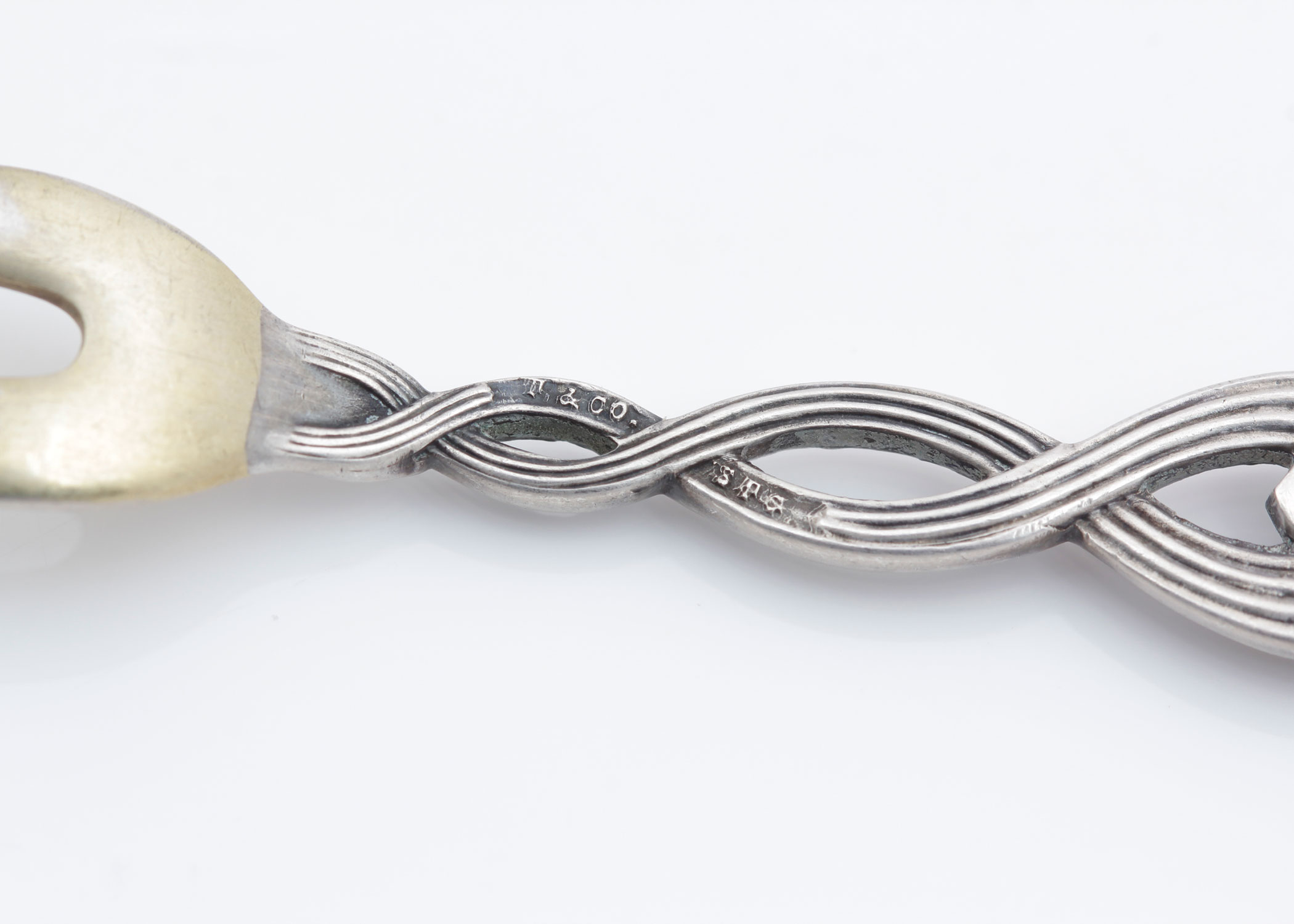 Antique Tiffany & Co. Vermeil Sterling Silver "Strawberry" Fork