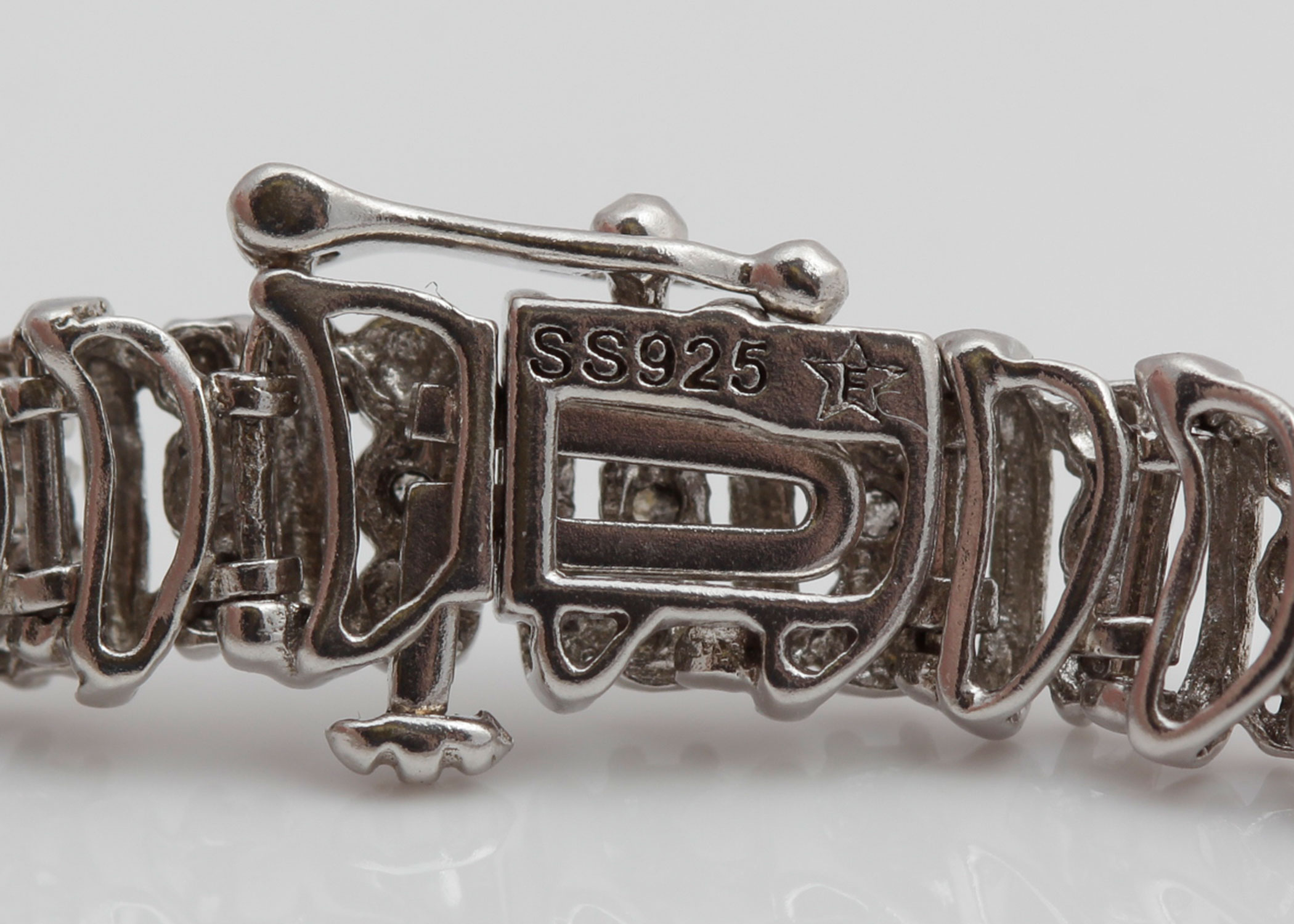 Sterling Silver Diamond Bracelet