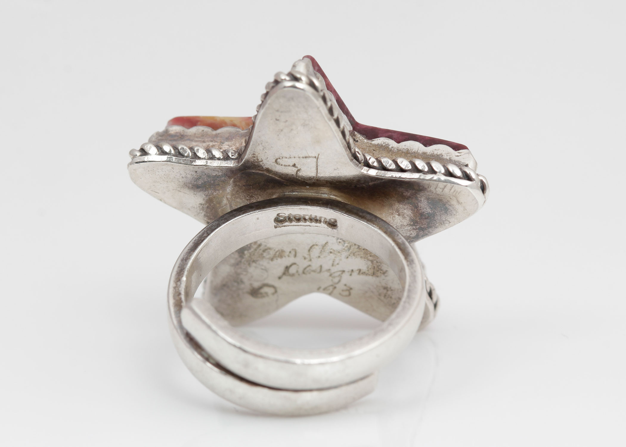 Joan Slifka Sterling Silver Spiny Oyster Shell Ring