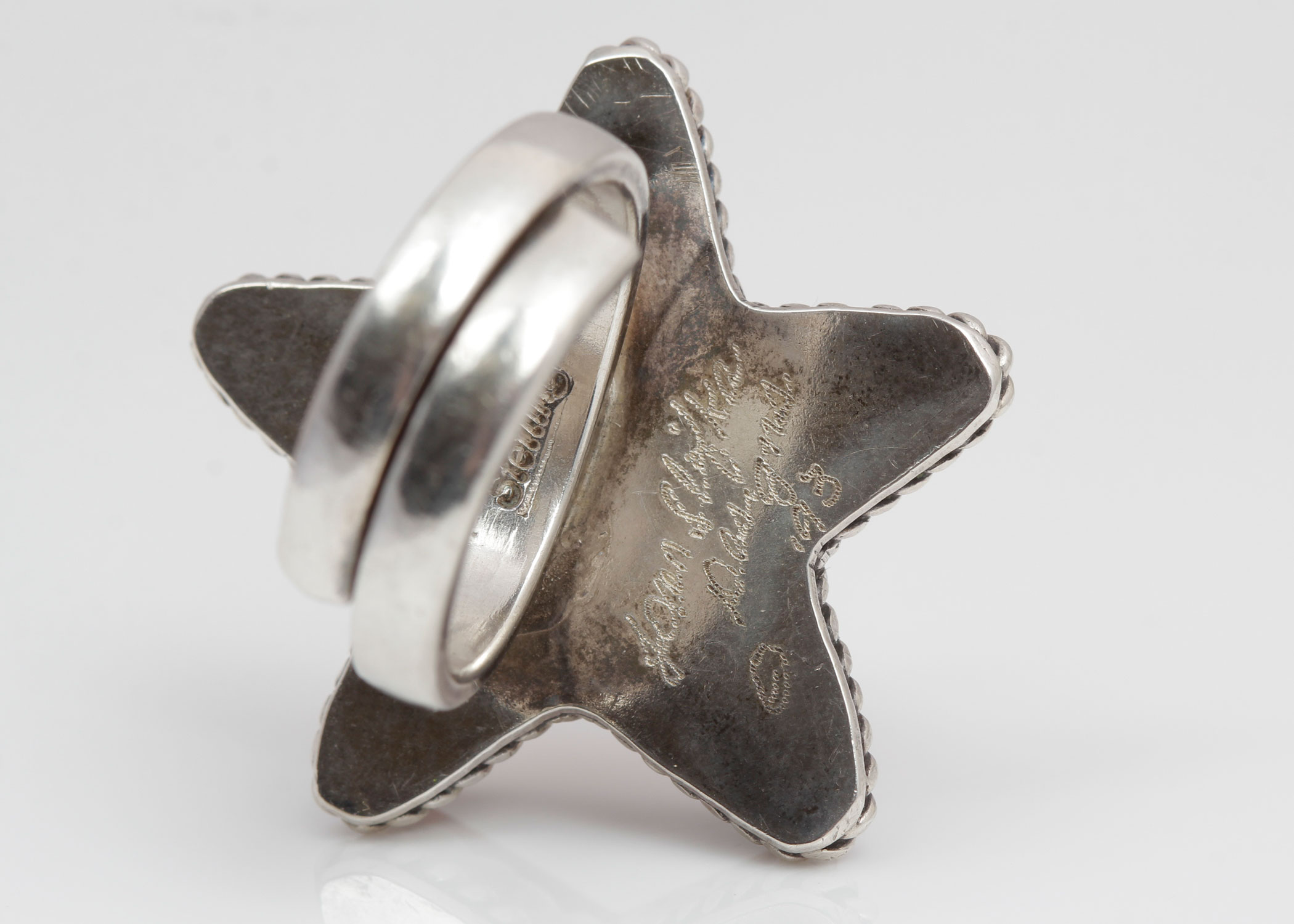 Joan Slifka Sterling Silver Spiny Oyster Shell Ring