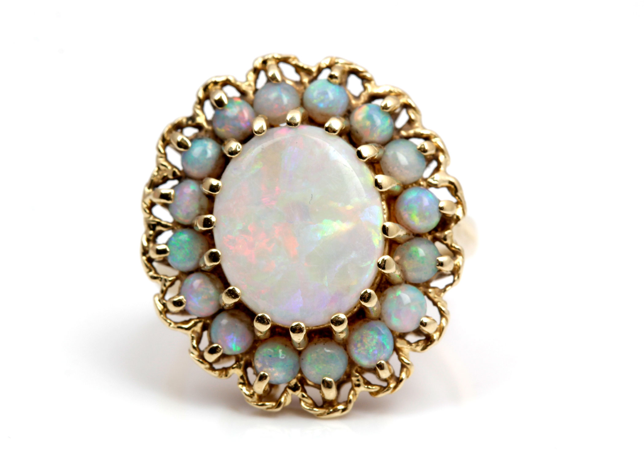 14K Yellow Gold Opal Ring