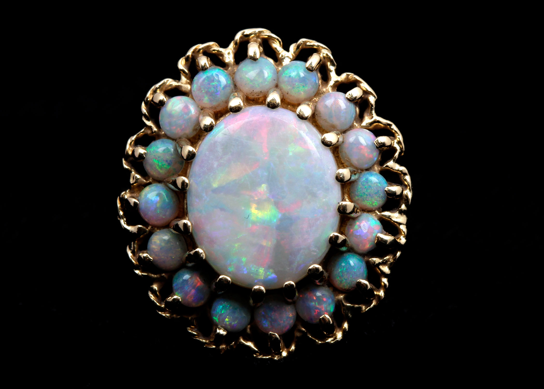 14K Yellow Gold Opal Ring