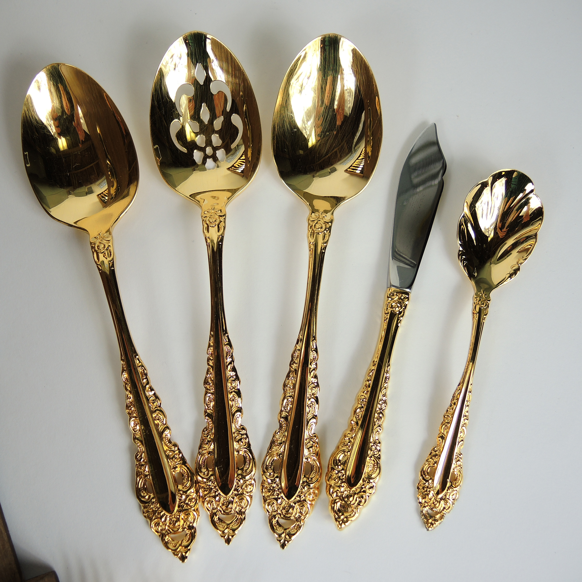 Oneida Gold Electroplate Flatware Set