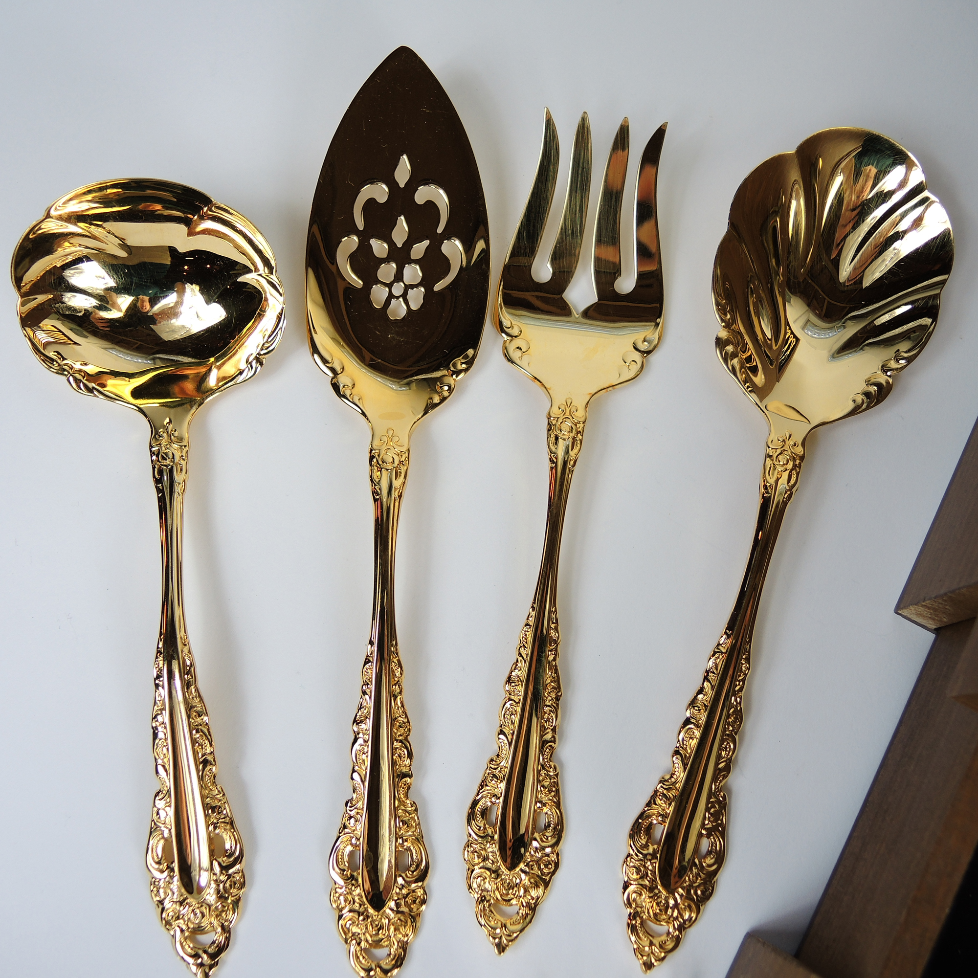 Oneida Gold Electroplate Flatware Set