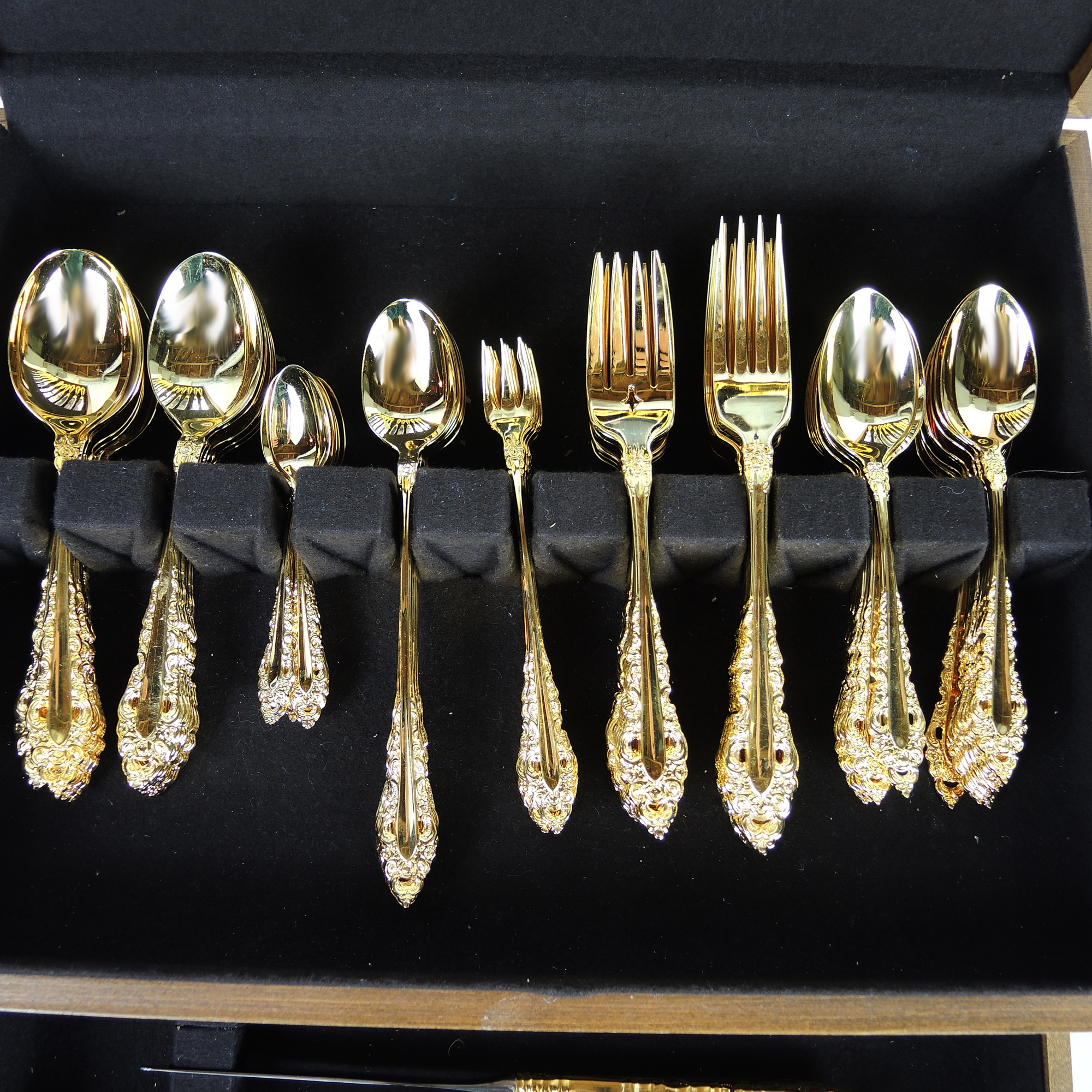 Oneida Gold Electroplate Flatware Set