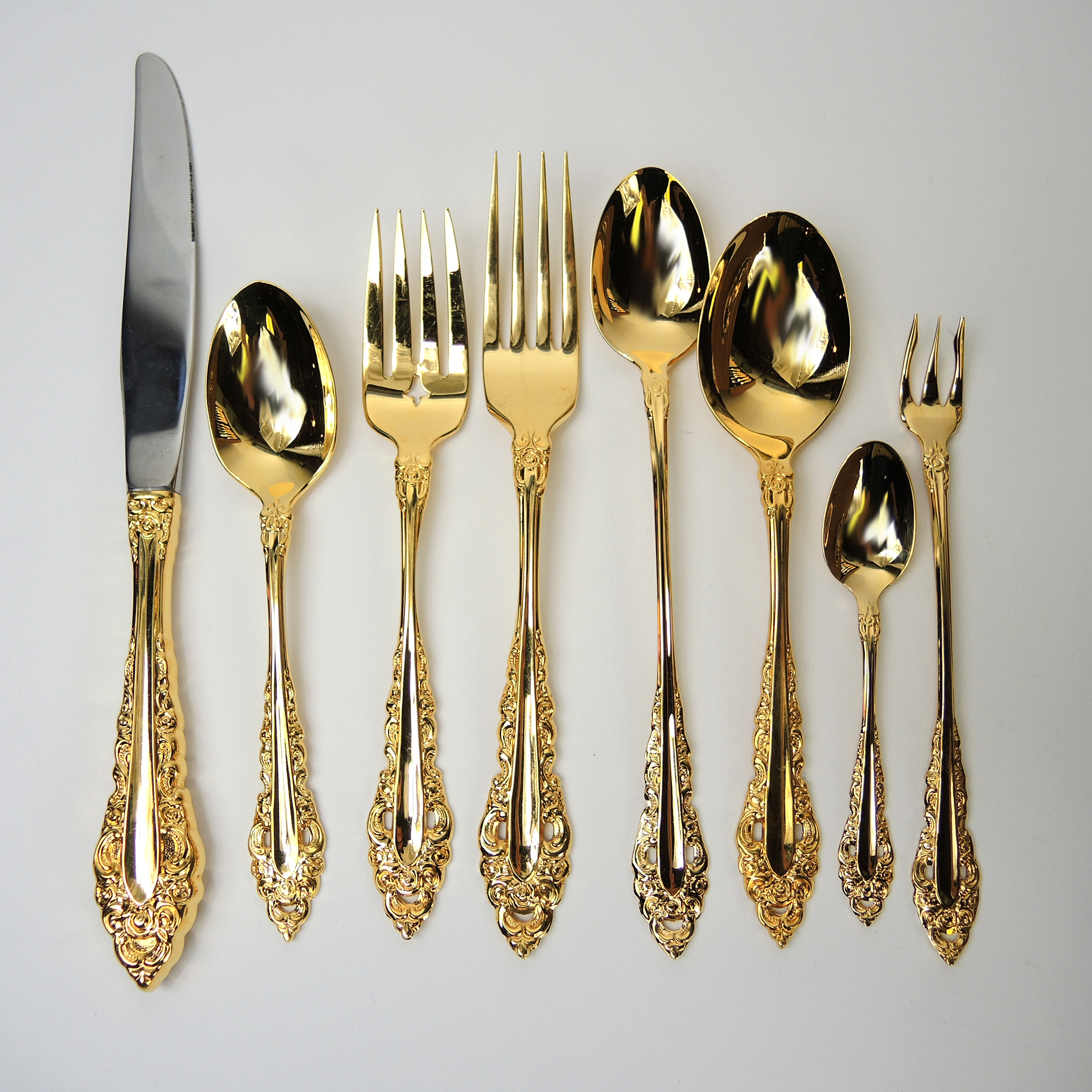 Oneida Gold Electroplate Flatware Set