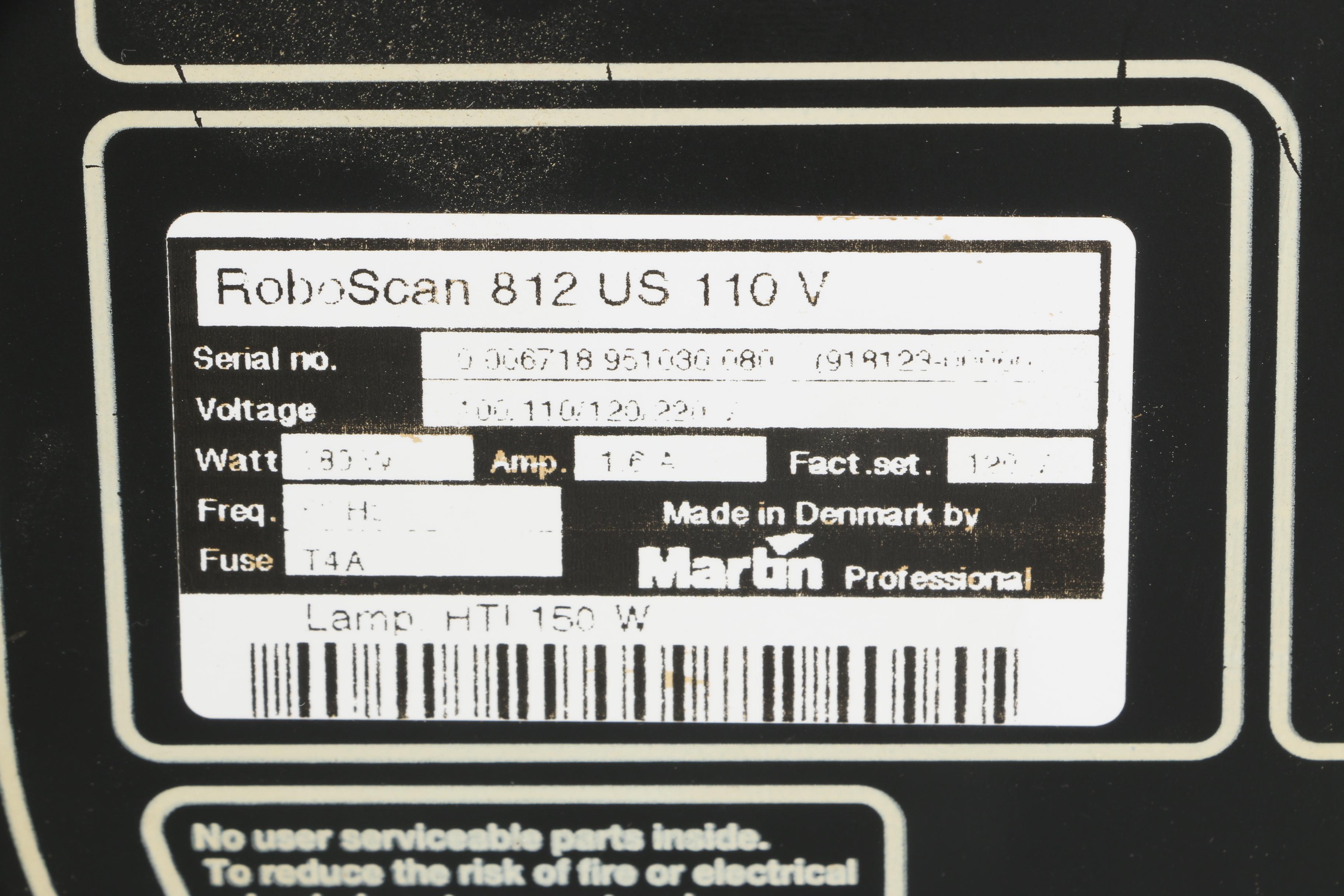 Martin Roboscan 812 Lights