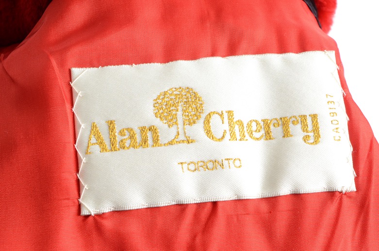 Susan's Red Sheared Beaver Fur Coat Embroidered "Susan" on Lining