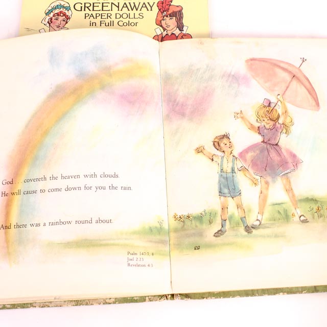 Collection of Childrens Antique and Vintage Books and Records