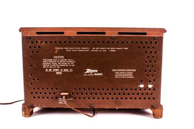 Pair of Vintage Clocks and Vintage Zenith Radio