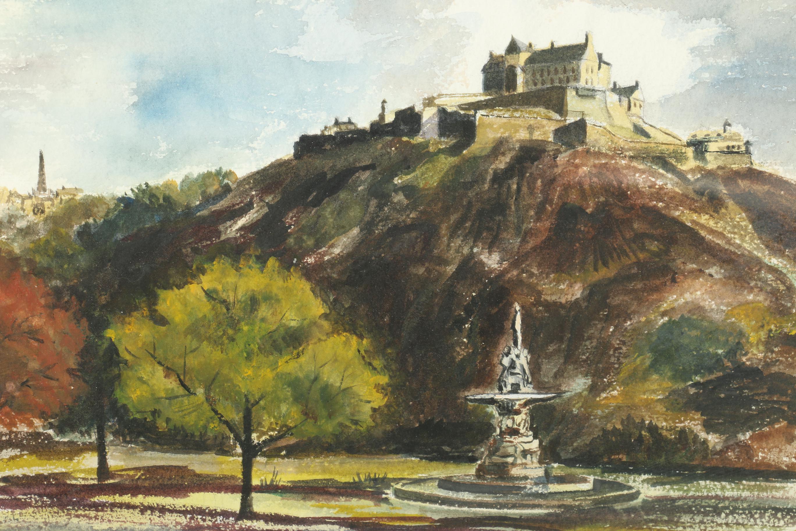 Susan Ferguson Watercolor Painting "Edinburgh, Scotland"