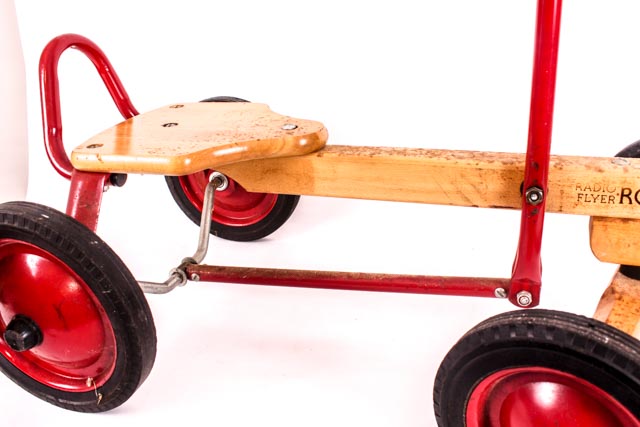 Vintage Radio Flyer Row Cart Scooter and Meccano Building Set