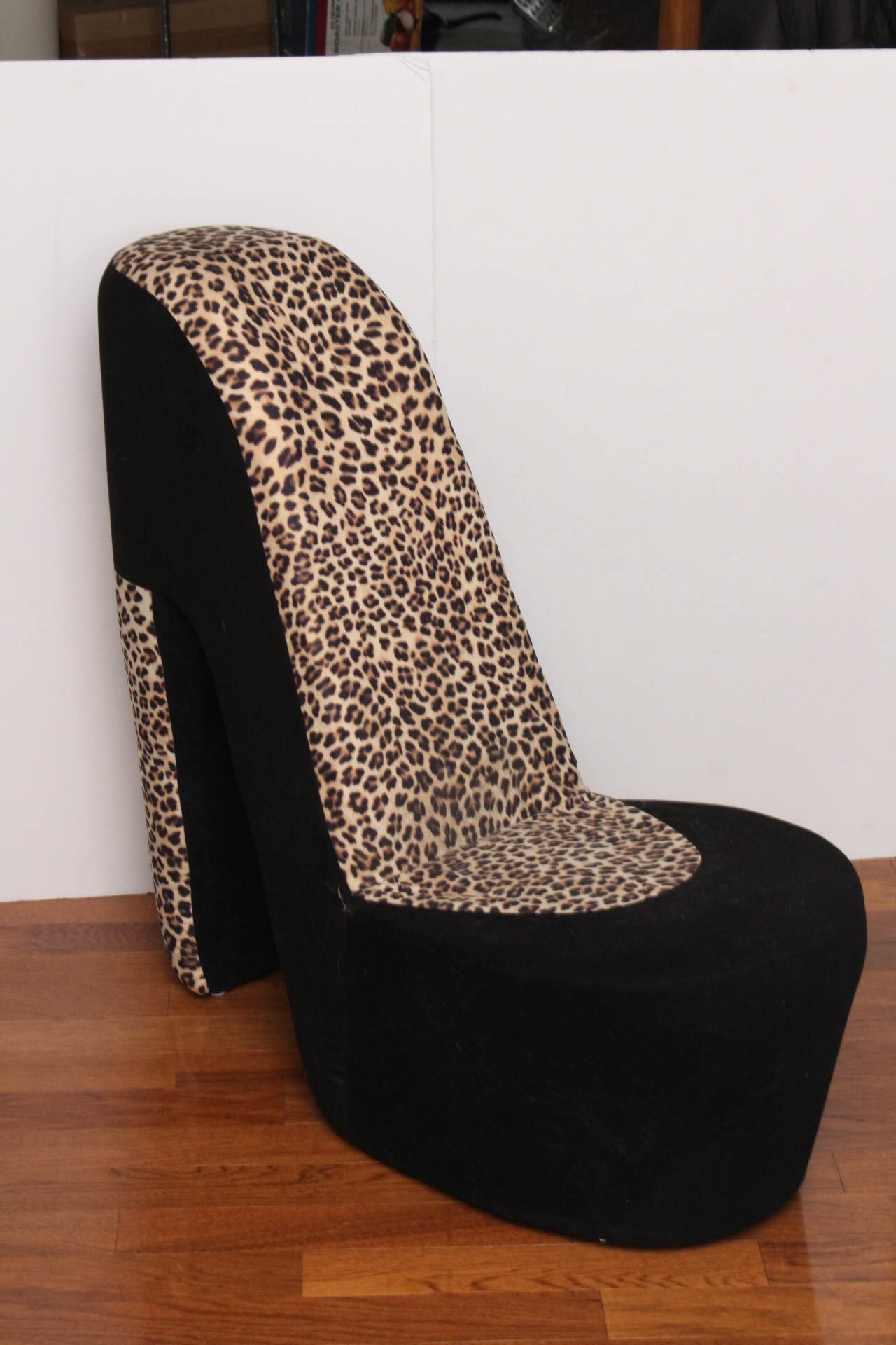 Leopard Print High Heel Shoe Chair