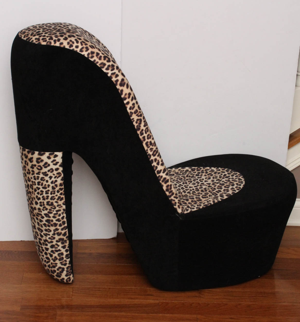 Leopard Print High Heel Shoe Chair