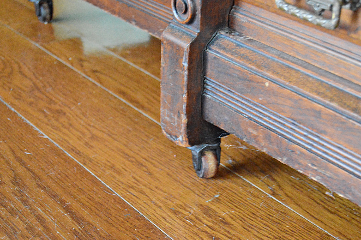 Victorian Eastlake Walnut Triple Bookcase Cabinet