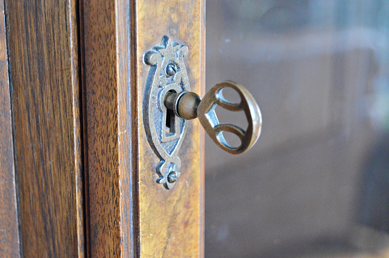 Victorian Eastlake Walnut Triple Bookcase Cabinet