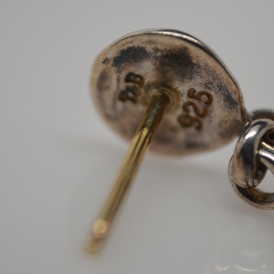 Thistle & Bee Sterling Silver Amethyst, Peridot and Citrine Pierced Earrings