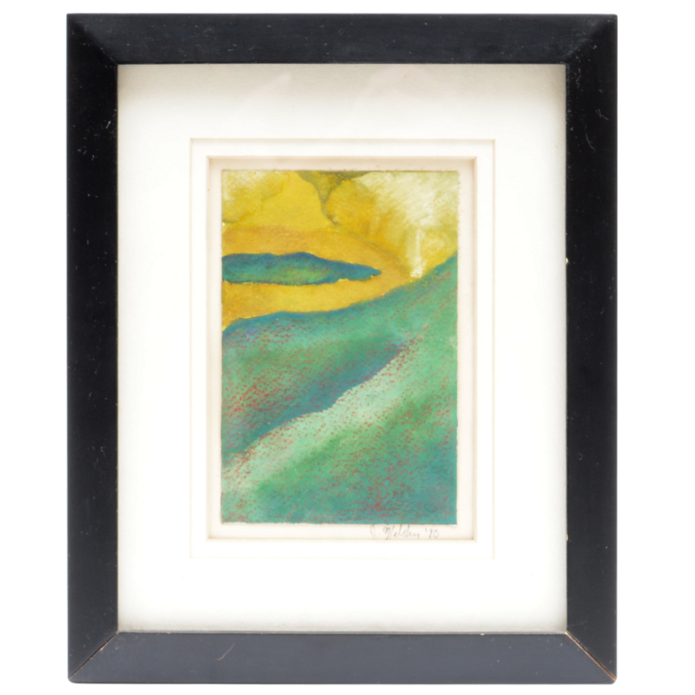 Signed James Melcher Watercolor and Ink