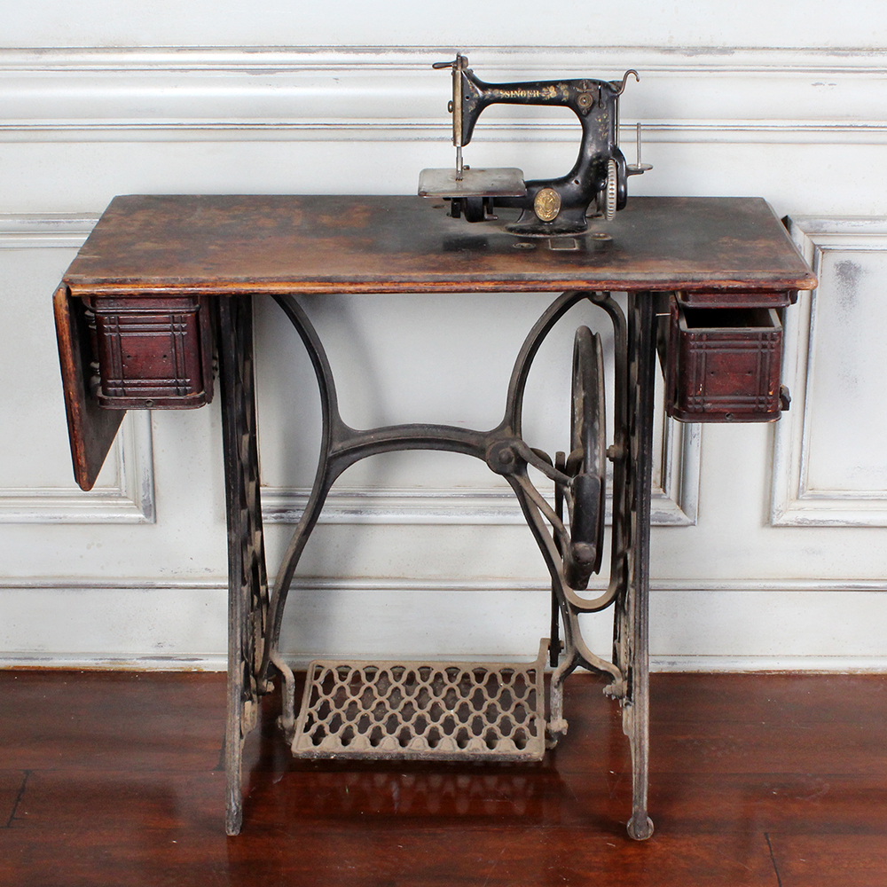 Antique Singer Sewing Machine Table