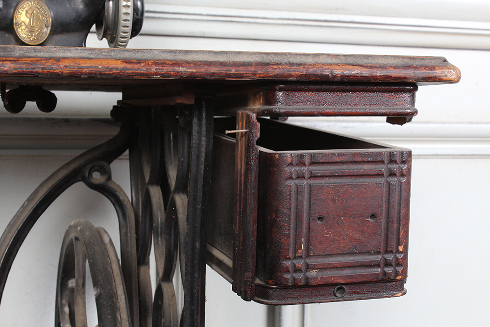 Antique Singer Sewing Machine Table