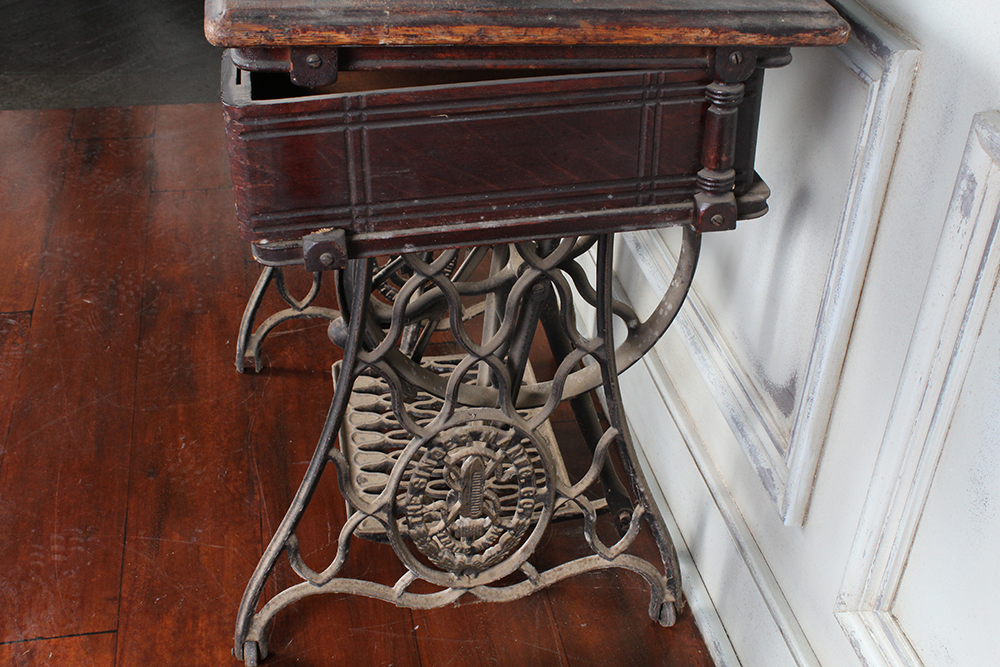 Antique Singer Sewing Machine Table