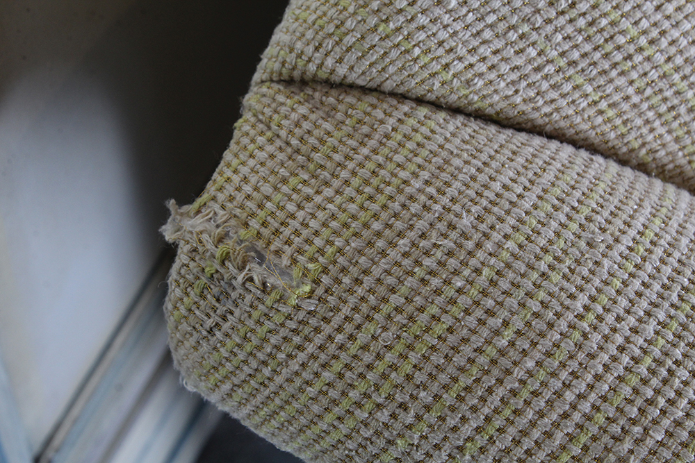 Queen Anne Style Camelback Sofa