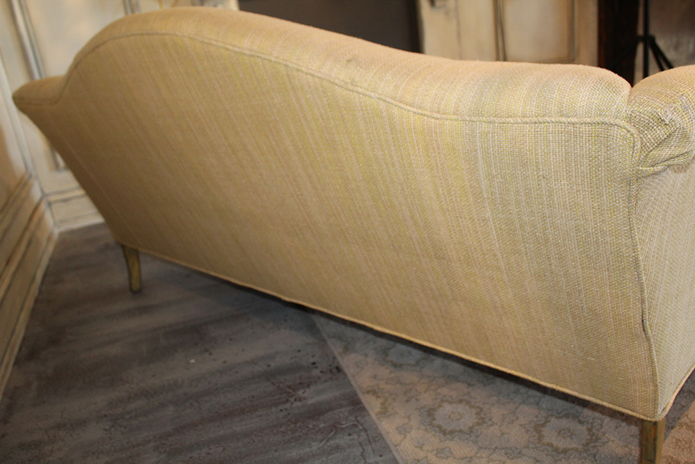 Queen Anne Style Camelback Sofa