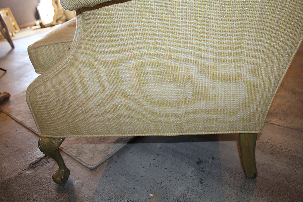 Queen Anne Style Camelback Sofa