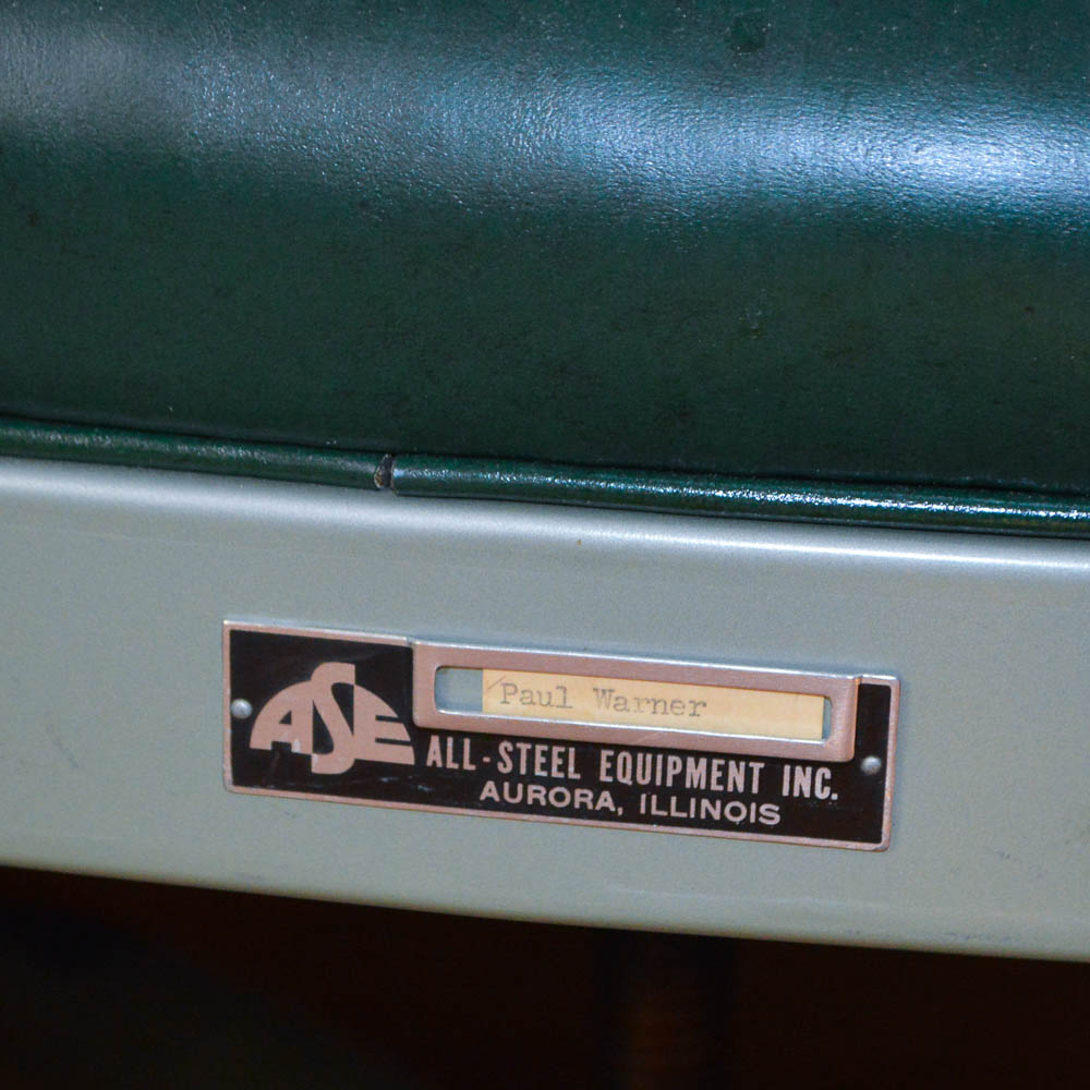 Vintage Steel Age Metal Desk and Chair