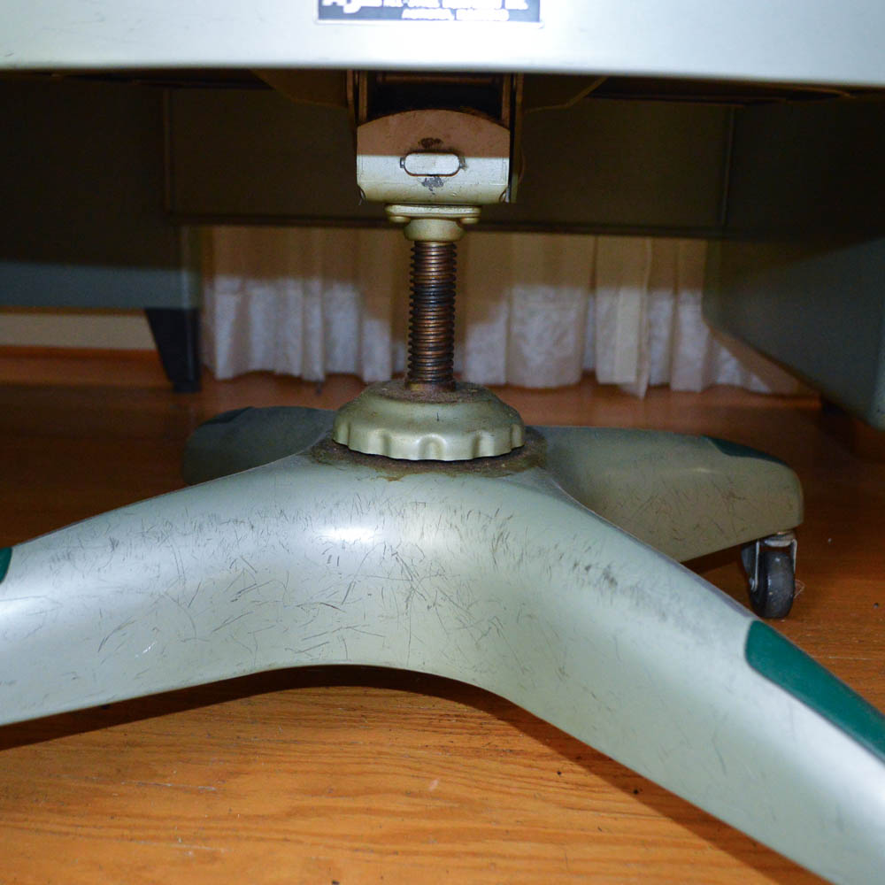 Vintage Steel Age Metal Desk and Chair