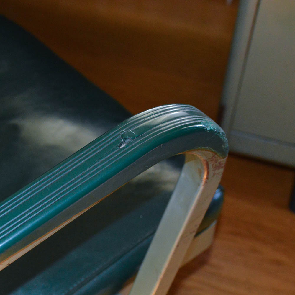 Vintage Steel Age Metal Desk and Chair