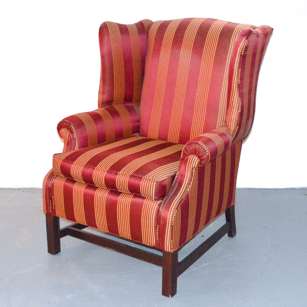Chippendale Style Wing Chair