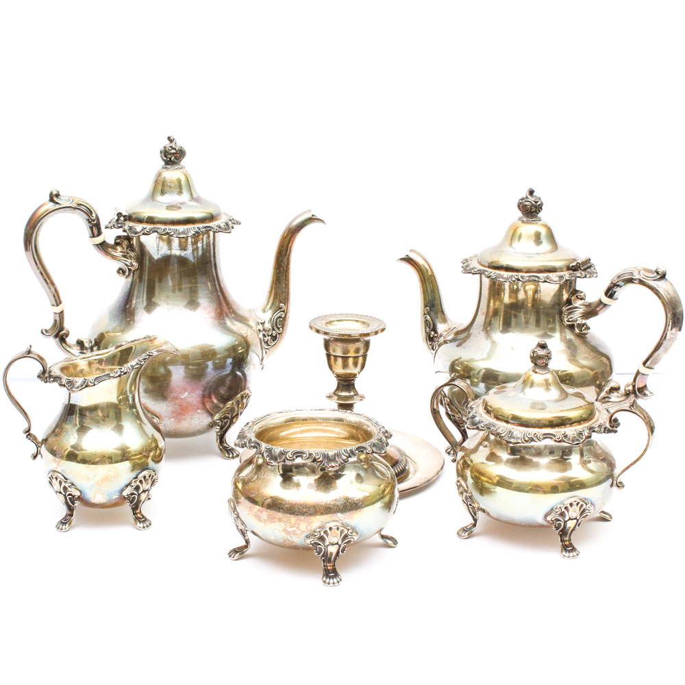Alvin Sterling Silver Coffee and Tea Service and More