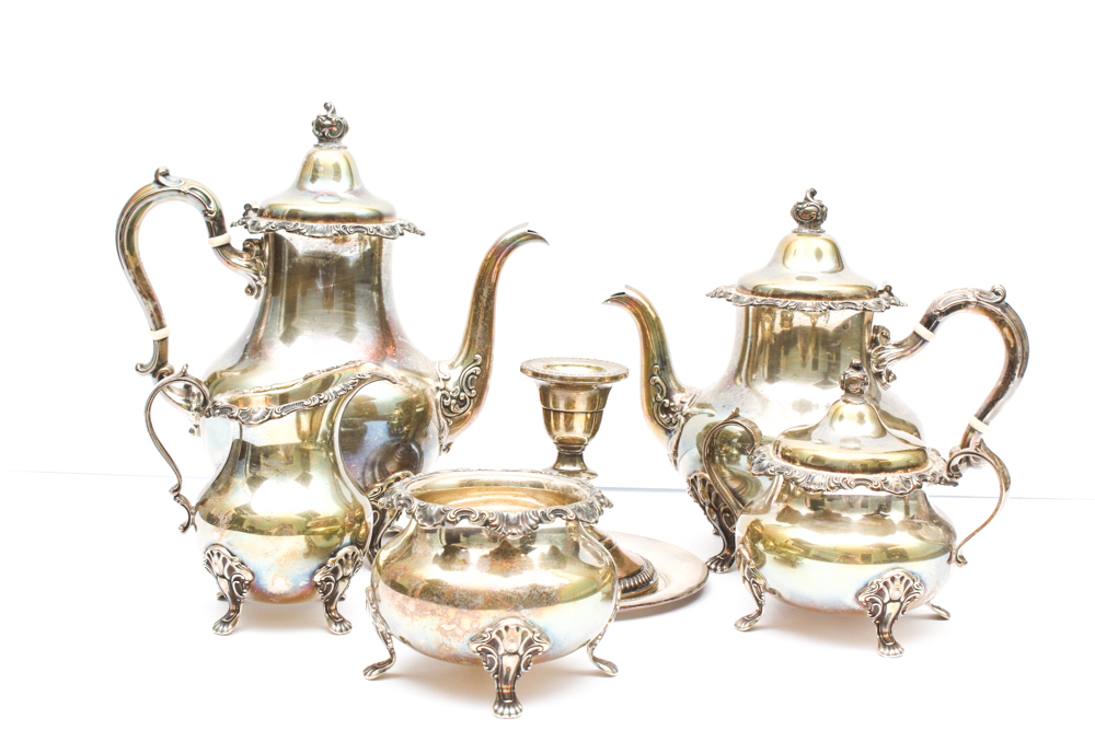 Alvin Sterling Silver Coffee and Tea Service and More