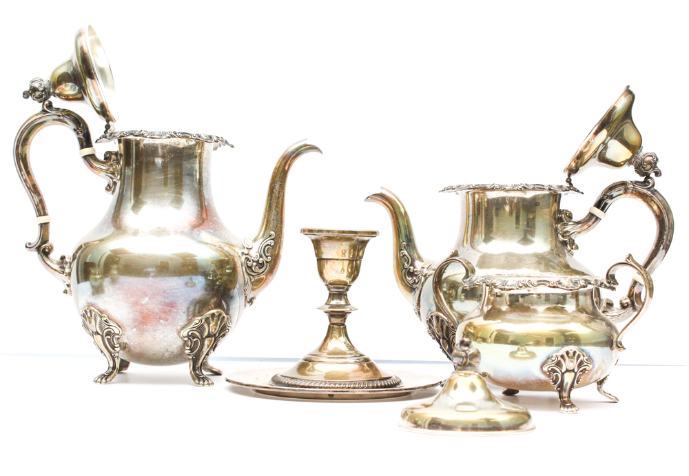 Alvin Sterling Silver Coffee and Tea Service and More