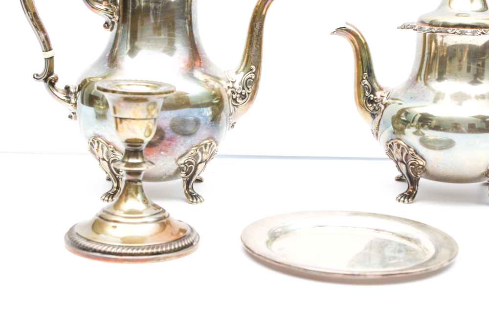 Alvin Sterling Silver Coffee and Tea Service and More