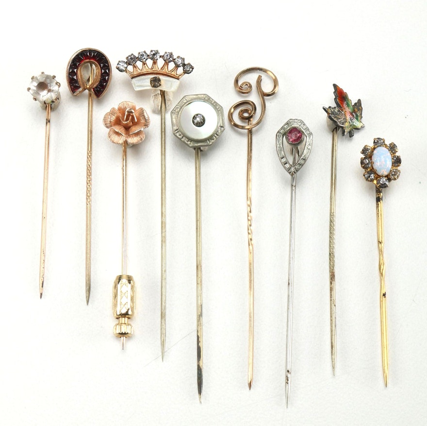 Assorted Vintage Stick Pins