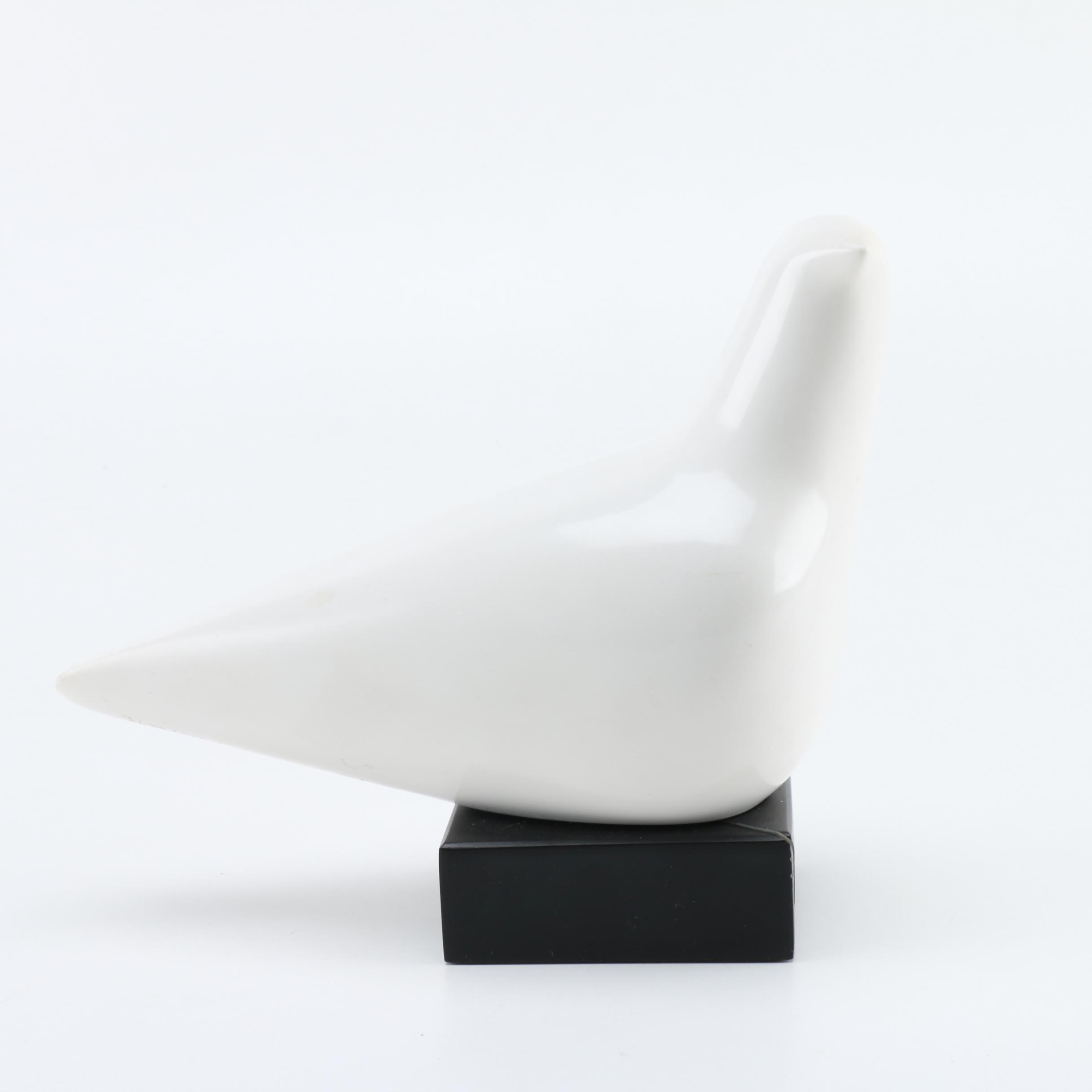 Cleo Hartwig Cast Foundry Stone Dove Sculpture