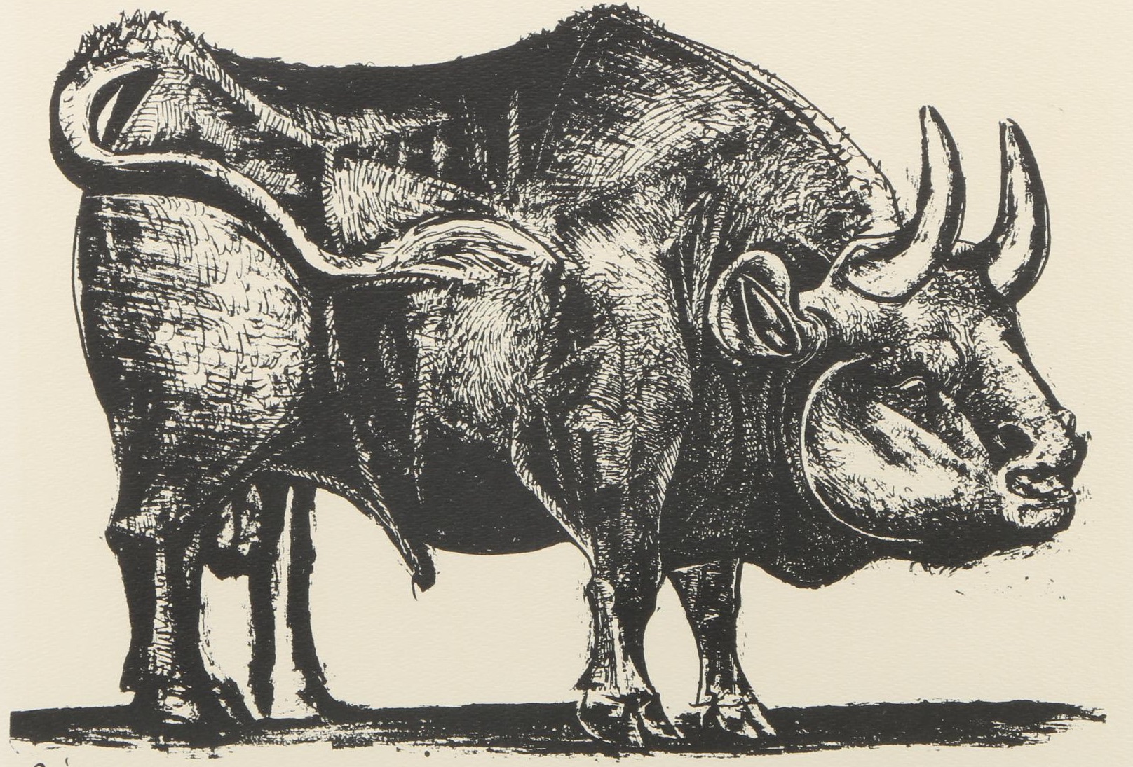 After Pablo Picasso Lithograph "The Bull (Le Taureau), State IV"