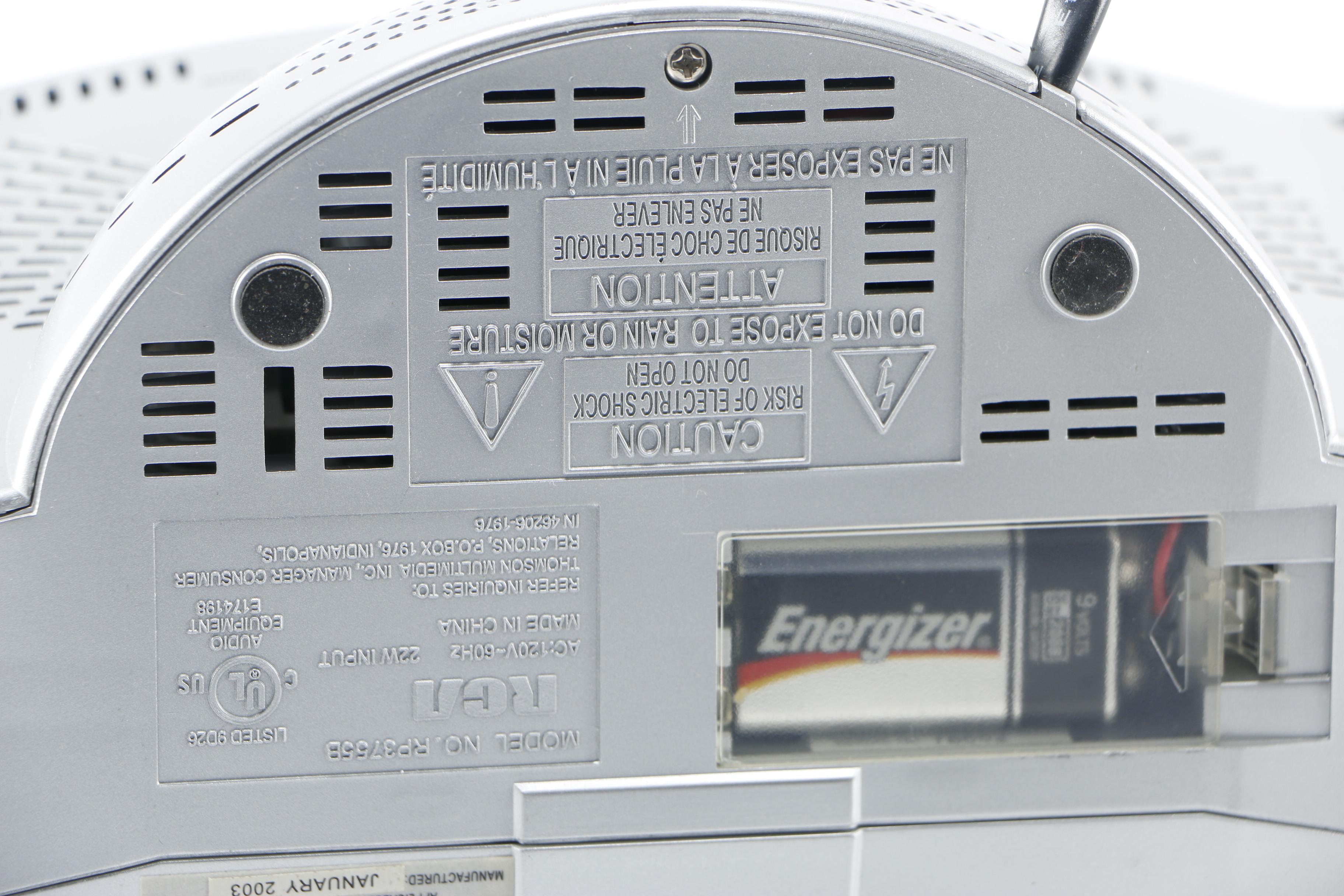 RCA Stereo Clock Radio