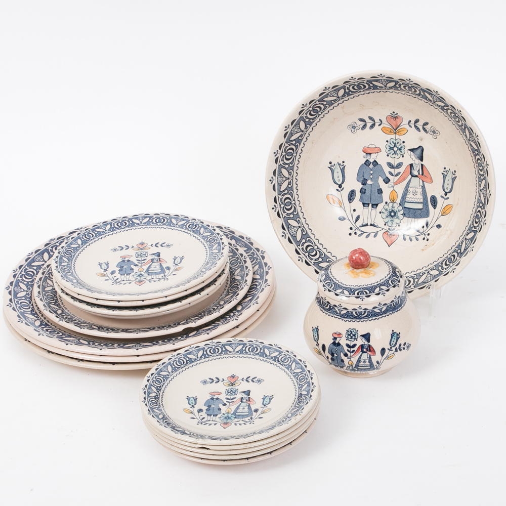 Johnson Brothers Old Granite "Hearts & Flowers" Ironstone Dinner Service