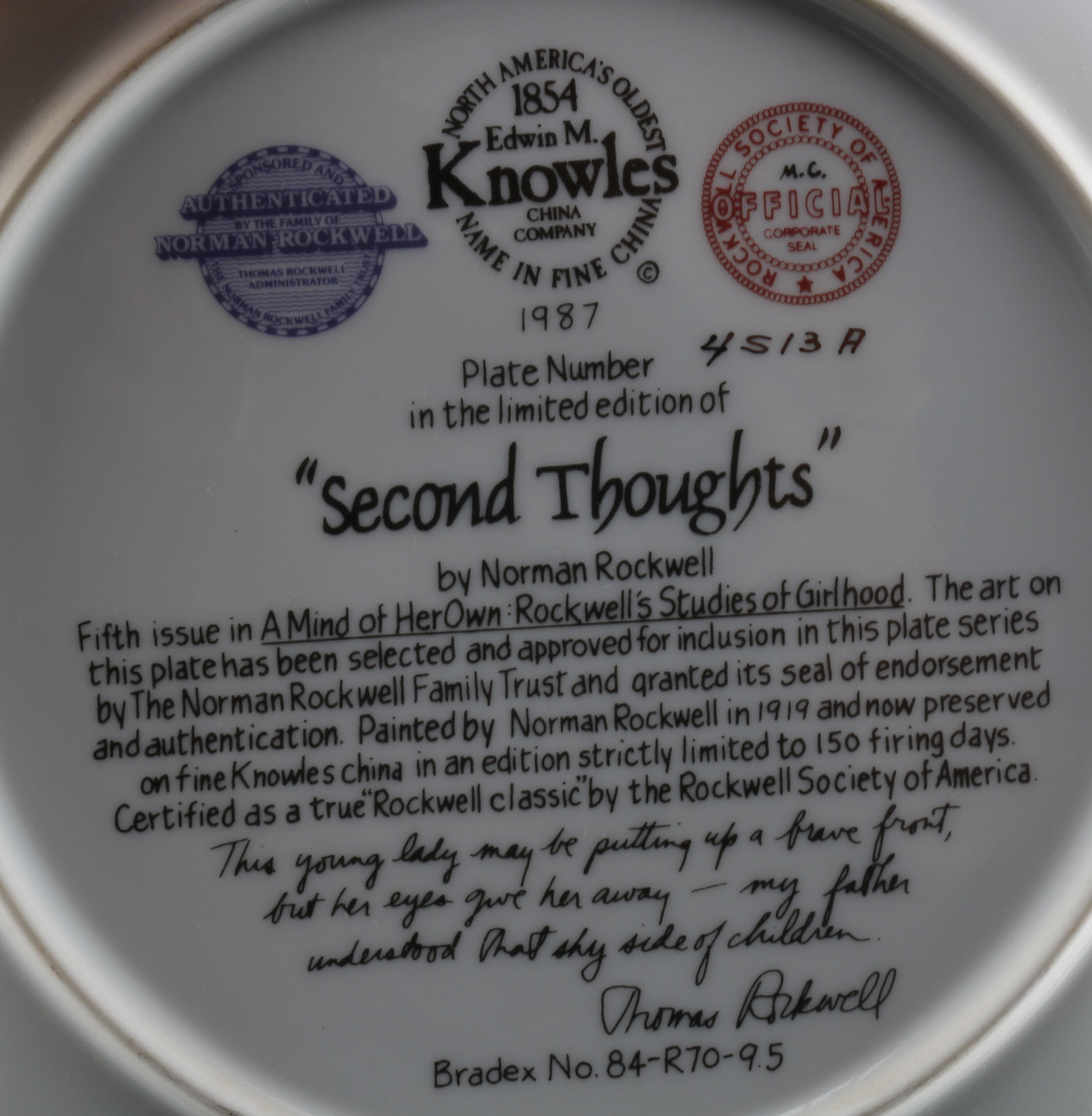 Collection of Limited Edition Norman Rockwell Plates