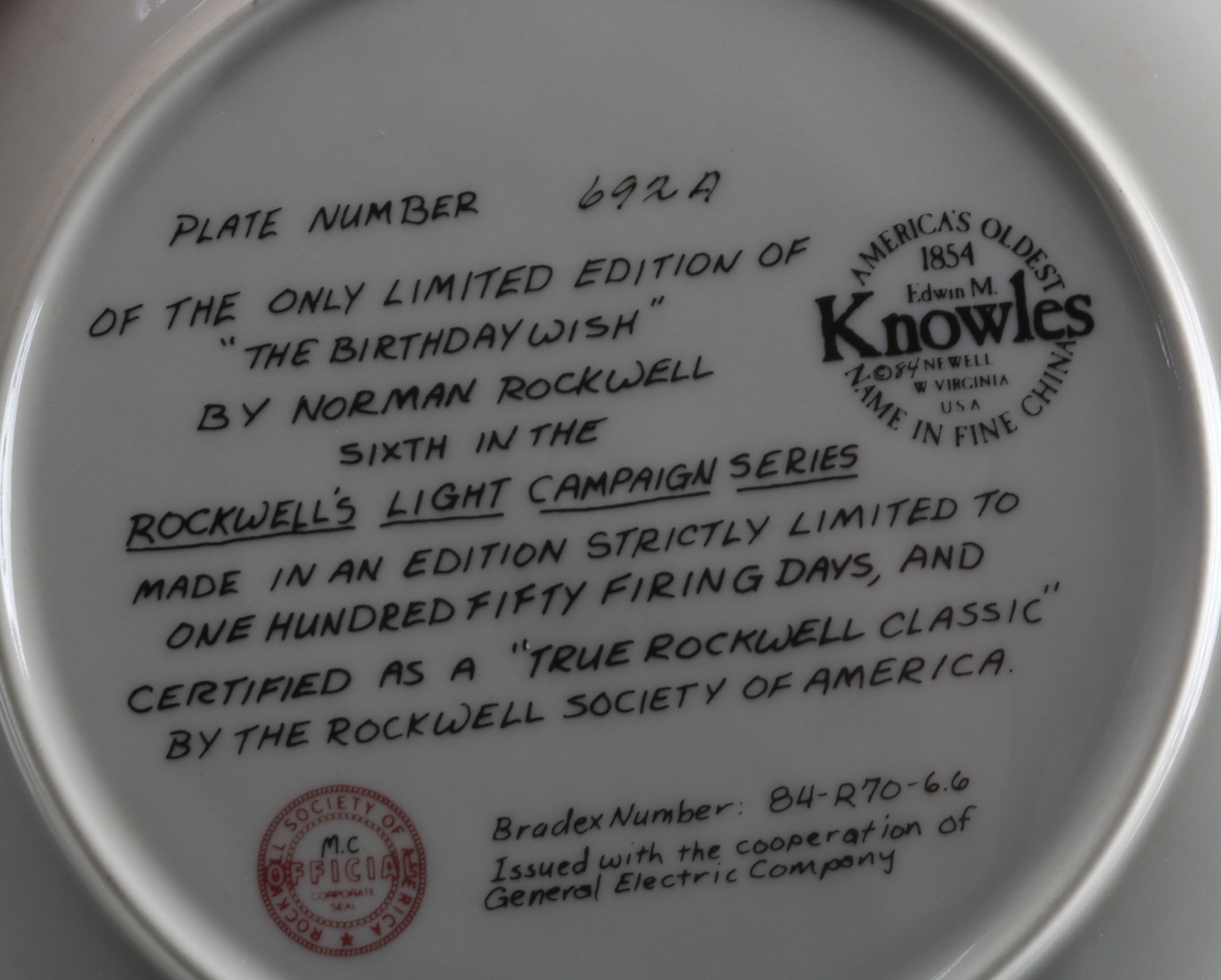 Collection of Limited Edition Norman Rockwell Plates