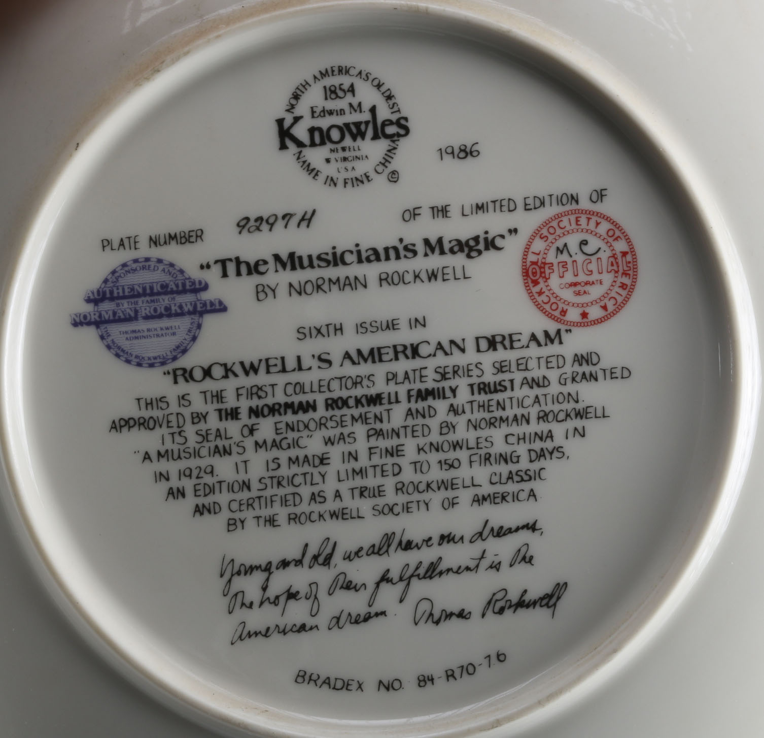 Collection of Limited Edition Norman Rockwell Plates