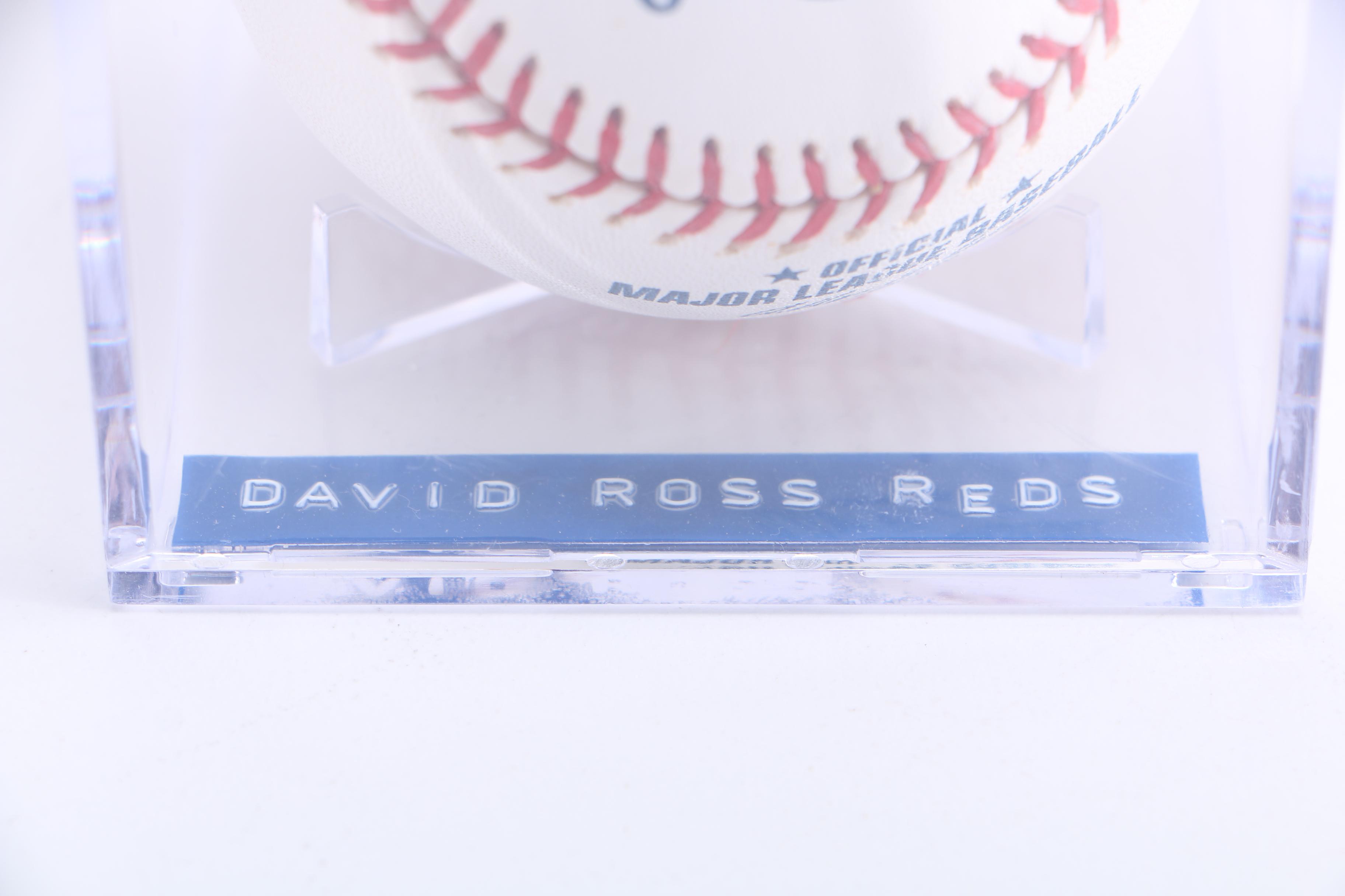 David Ross Autographed Baseball