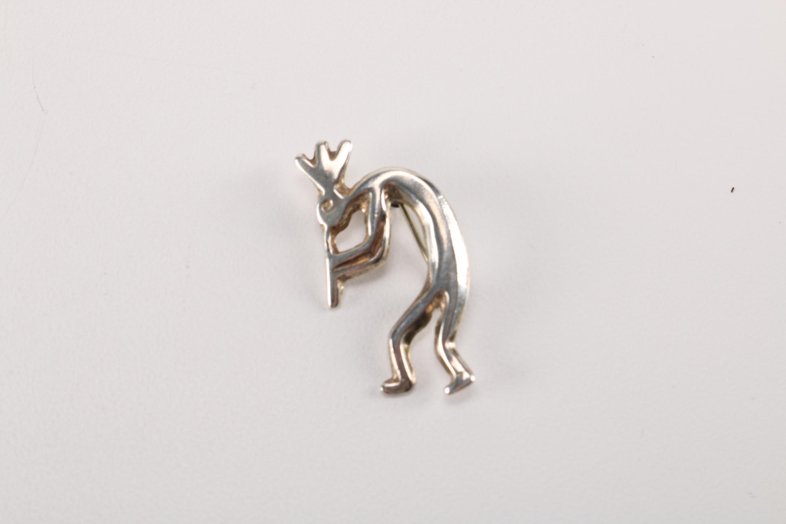 Southwestern Style Sterling Jewelry With Kokopelli