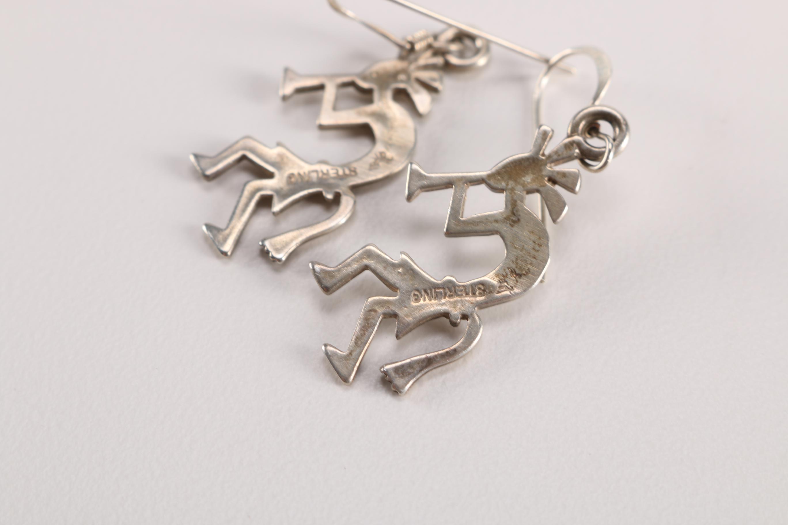 Southwestern Style Sterling Jewelry With Kokopelli
