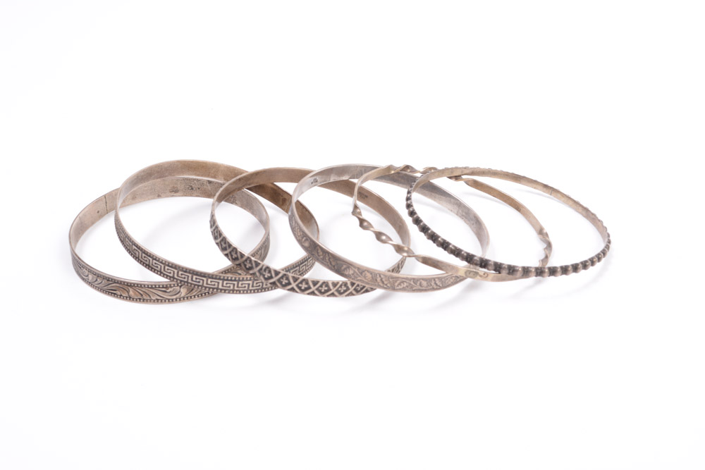 Sterling Silver Bracelets and Ring