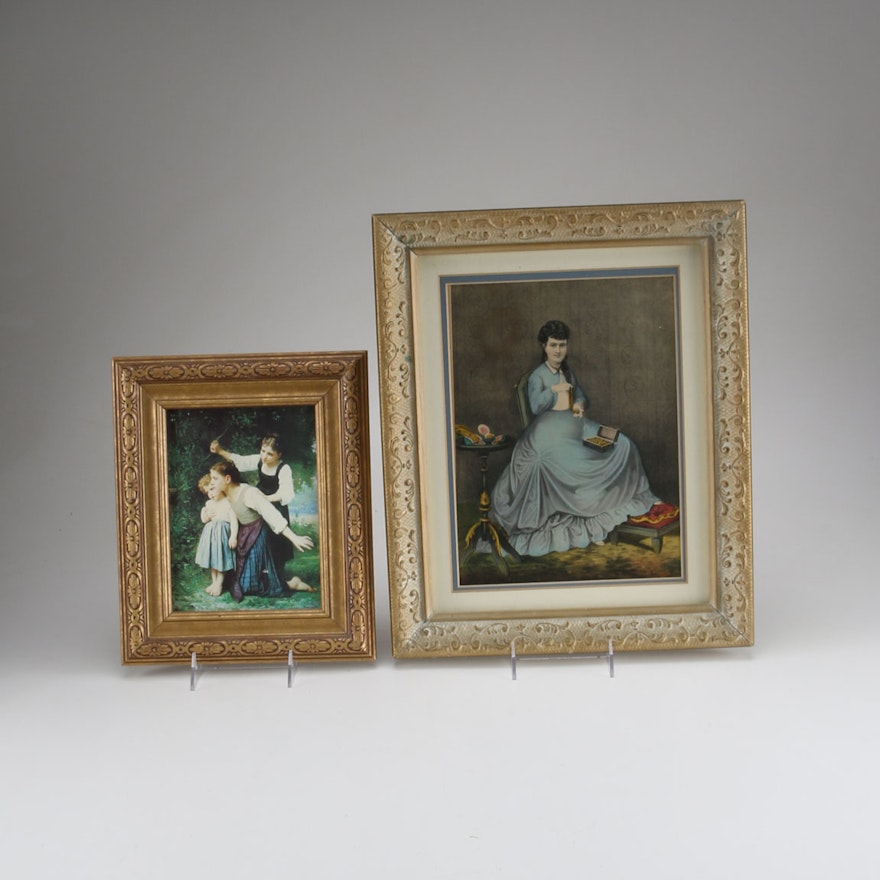 Pair of Framed Victorian Themed Prints